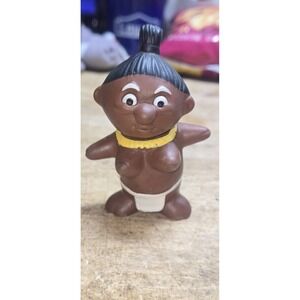 Vintage Trader Vics Hawaii Tiki Menehun Woman Rubber Figures